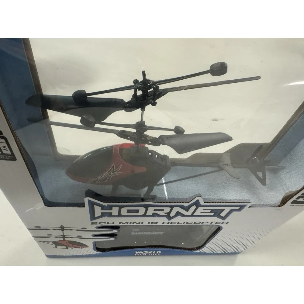 Hornet 2 Channel Mini IR Helicopter Motion Sensor Rechargeable RED NEW